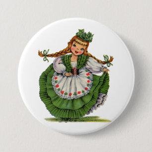 Badge Rond 7,6 Cm Sweet Irish Miss