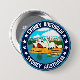 Badge Rond 7,6 Cm Sydney