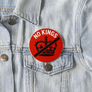 Badge Rond 7,6 Cm Symbole de protestation sans rois