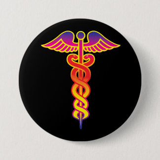 Badge Rond 7,6 Cm symbole médical