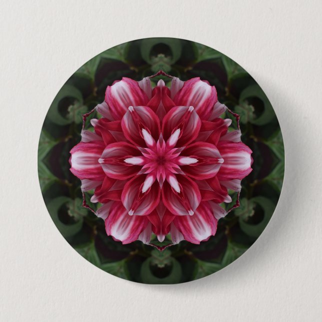 Badge Rond 7,6 Cm Symphonie de Pétales (Devant)