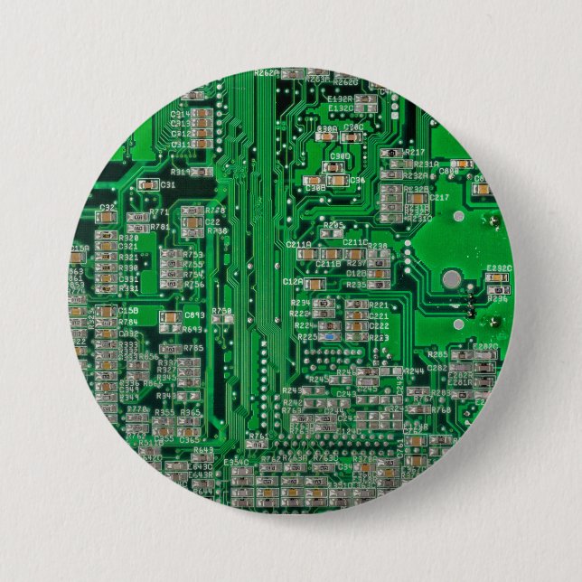 Badge Rond 7,6 Cm Tableau des cartes de circuits imprimés (Devant)