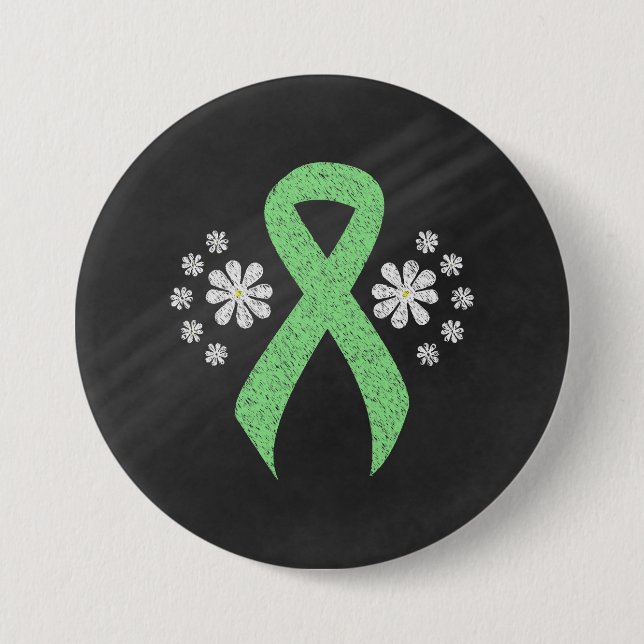 Badge Rond 7,6 Cm Tableau lumineux vert ruban (Devant)
