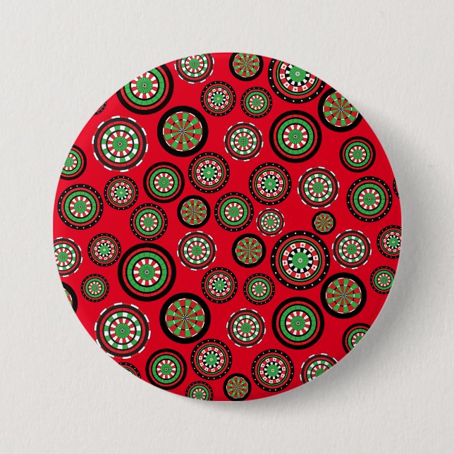 Badge Rond 7,6 Cm Tableaux de Noël (Devant)