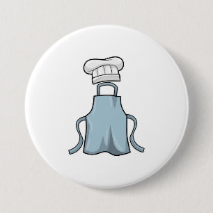 Badge Rond 7,6 Cm tablier de cuisine et casquette de Cuisine