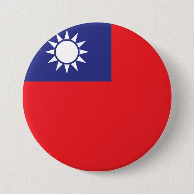 Badge Rond 7,6 Cm Taïwan (Devant)