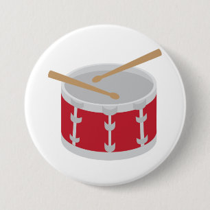 Badge Rond 7,6 Cm Tambour