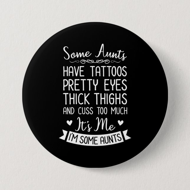 Badge Rond 7,6 Cm Tatouage (Devant)