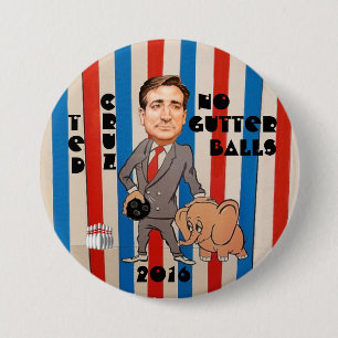 Badge Rond 7,6 Cm Ted Cruz pour le président 2016