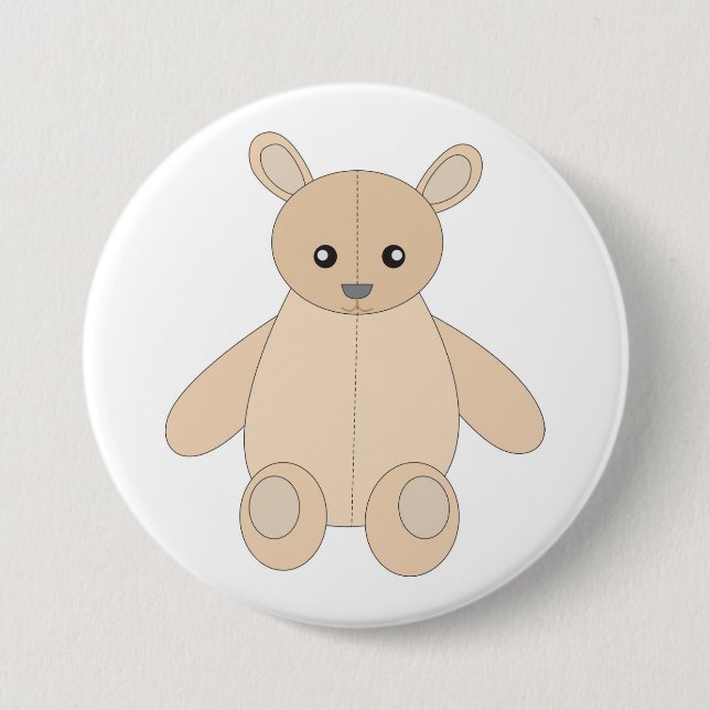 Badge Rond 7,6 Cm Teddy Bear (Devant)
