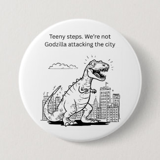 Badge Rond 7,6 Cm Teeny Steps