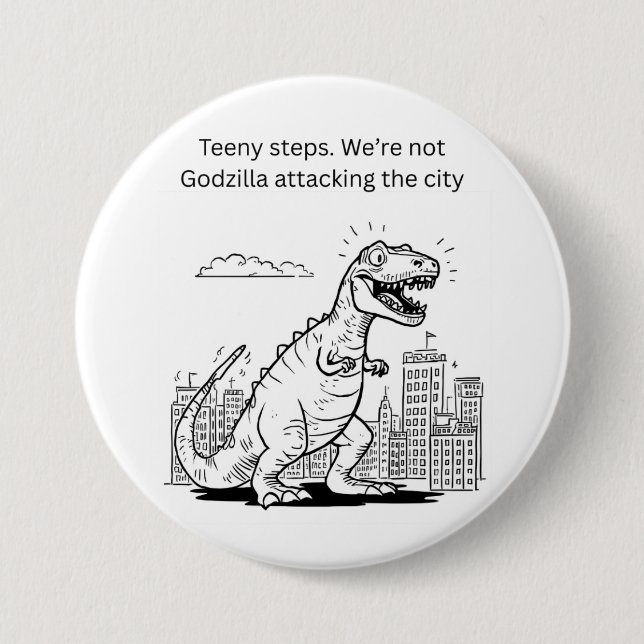Badge Rond 7,6 Cm Teeny Steps (Devant)