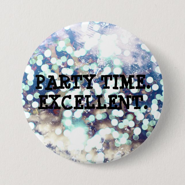 Badge Rond 7,6 Cm Temps de partie. Excellent (Devant)
