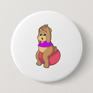 Badge Rond 7,6 Cm Tenez-vous en forme avec l'exercice ball.PNG