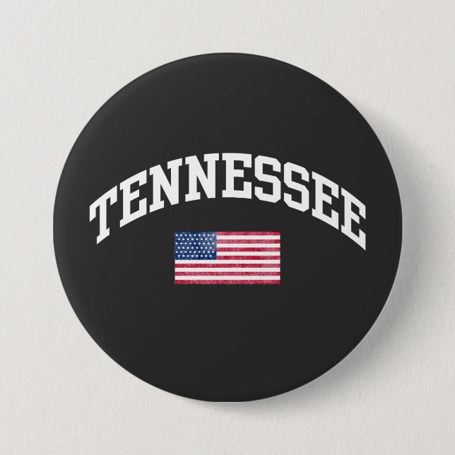 Badge Rond 7,6 Cm Tennessee  (Devant)