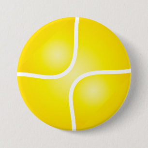 Badge Rond 7,6 Cm Tennis