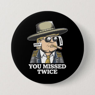 Badge Rond 7,6 Cm Tentative d'assassinat de Trump Trump 2024 Vous av