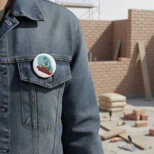 Badge Rond 7,6 Cm Ticklayer au travail