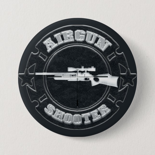 Badge Rond 7,6 Cm Tireur d'arme à feu (Devant)