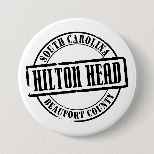 Badge Rond 7,6 Cm Titre de Hilton Head (Devant)