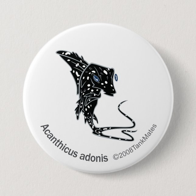 Badge Rond 7,6 Cm TM-09-Acanthicus Adonis (Devant)