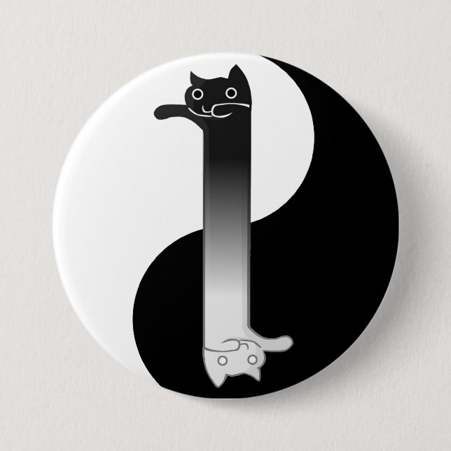 Badge Rond 7,6 Cm Toon Tao de Longcat (Devant)