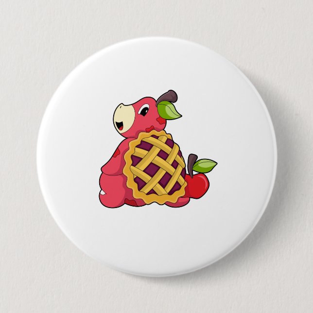 Badge Rond 7,6 Cm Tortue avec coquille (Devant)