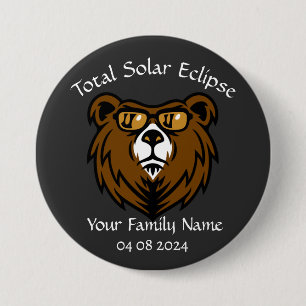 Badge Rond 7,6 Cm Total Éclipse solaire Personnaliser Sticker