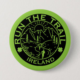 Badge Rond 7,6 Cm Trail Running Irlande
