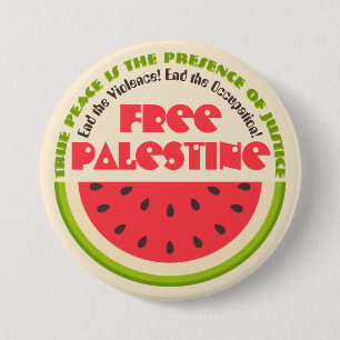 Badge Rond 7,6 Cm Tranquillité de Watermelon