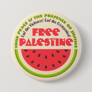 Badge Rond 7,6 Cm Tranquillité de Watermelon