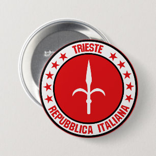 Badge Rond 7,6 Cm Trieste
