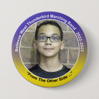 Badge Rond 7,6 Cm Trombone Carson 10