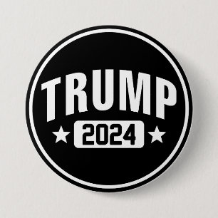 Badge Rond 7,6 Cm Trump 2024