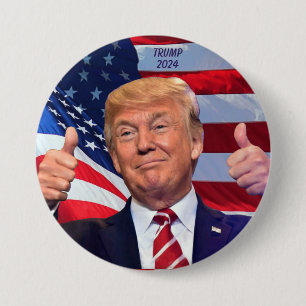 BADGE ROND 7,6 CM TRUMP 2024