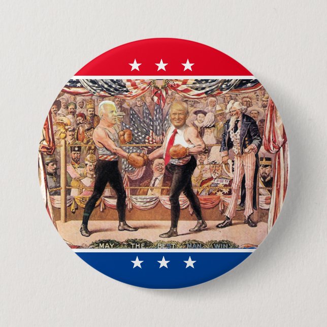 Badge Rond 7,6 Cm Trump c. Biden (Devant)
