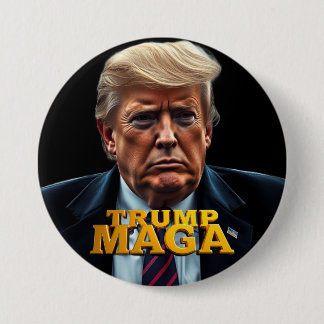 Badge Rond 7,6 Cm Trump MAGA
