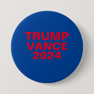 Badge Rond 7,6 Cm Trump Vance 2024