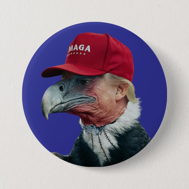 Badge Rond 7,6 Cm Trump Vulture Button (Devant)