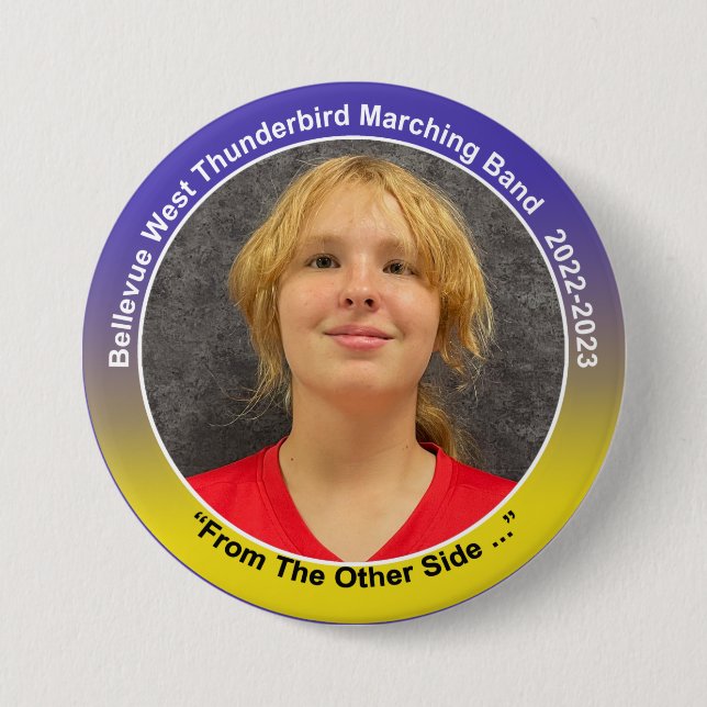 Badge Rond 7,6 Cm Trumpet Anastasia 9 (Devant)