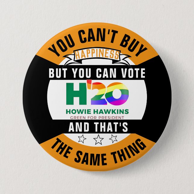 Badge Rond 7,6 Cm Tu ne peux pas acheter le bonheur (Devant)