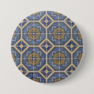 Badge Rond 7,6 Cm Tuile portugaise