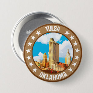 Badge Rond 7,6 Cm Tulsa