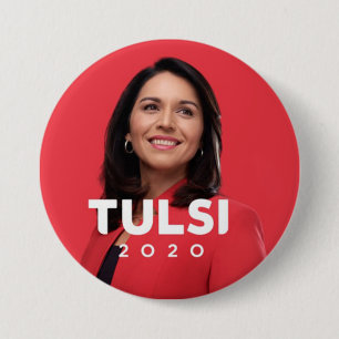 Badge Rond 7,6 Cm Tulsi Gabbard 2020