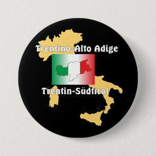 Badge Rond 7,6 Cm Tyrol du Sud - Alto Adige - Italie - Italia Button