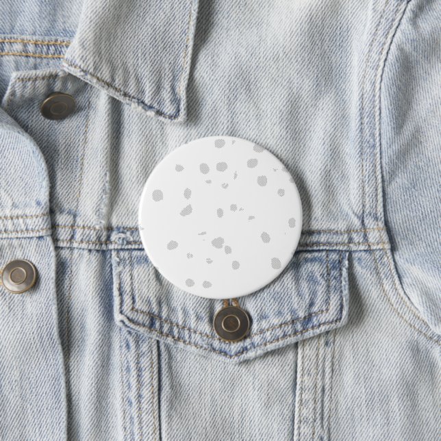 Badge Rond 7,6 Cm un arrière - plan blanc avec beaucoup de petits po (En situation)
