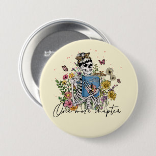 Badge Rond 7,6 Cm Un autre chapitre Squelette floral