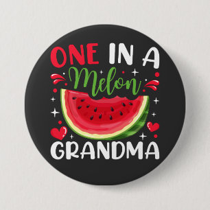 Badge Rond 7,6 Cm Un dans un Melon Grand-mère B-Day Party Round