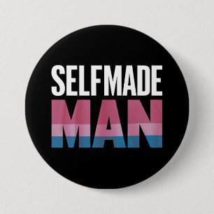 Badge Rond 7,6 Cm Un Homme Transgenre Transgenre Transsexuelle Fiert