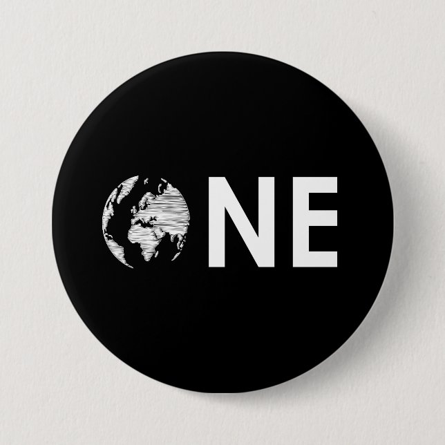Badge Rond 7,6 Cm Une borne (Devant)
